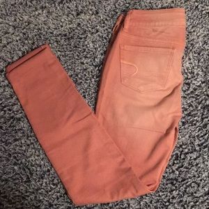Pink skinny jeans